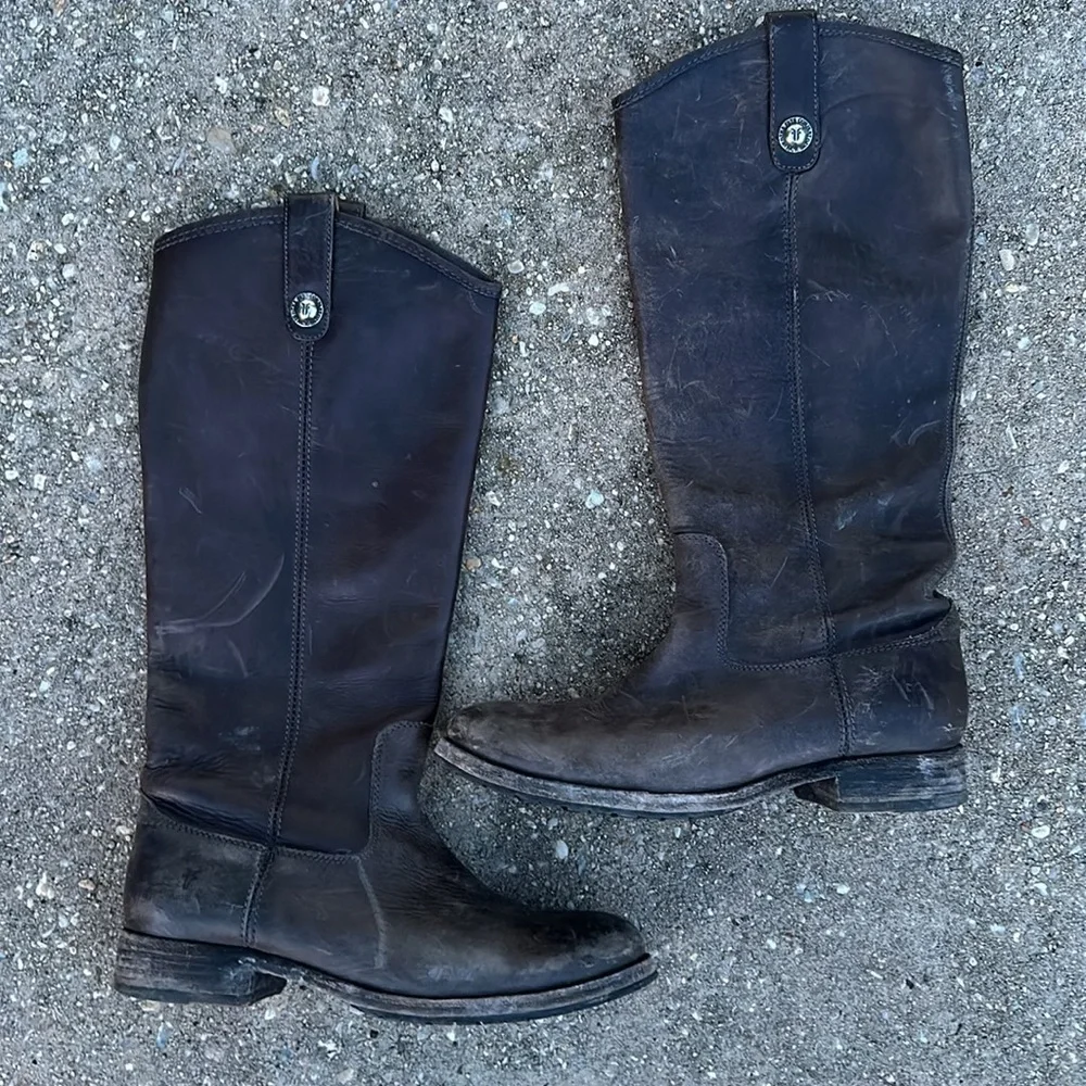 Frye Melissa Knee High Leather Boots size 40